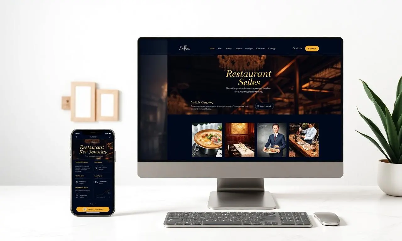 Elegant restaurant booking website helping Melbourne hospitality businesses fill seats every night